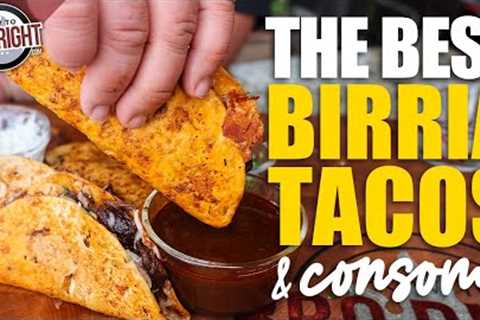 The BEST Smoked Beef Cheek Birria Tacos!