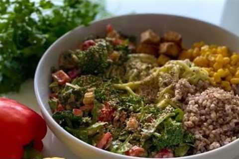 Zucchini and Tofu Salad #vegan #healthylifestyle #plantbased #rawvegan #raw #plantbasedrecipes