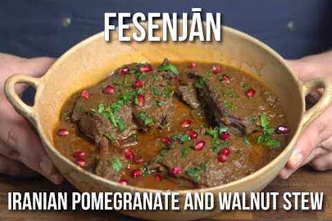 How to make Fesenjān (Fesenjoon) - A regal iranian Pomegranate and Walnut stew