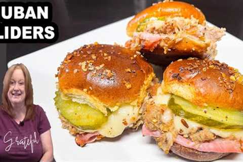CUBAN SLIDERS, A classic sandwich perfect for appetizers, lunch, or dinner