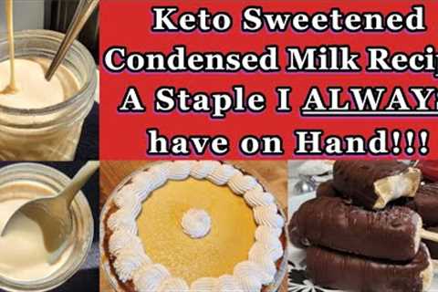 Keto Sweetened Condensed Milk Recipe | Simple & Versatile