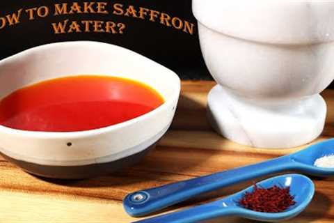 Easiest method to bloom Saffron (Saffron water)