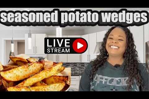 In The Kitchen With Gina Young is going live! Seasoned Potato Wedges