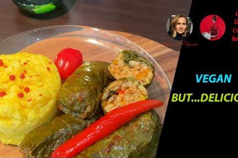 VEGAN Vine Leaves Recipe😯No meat but you won''t notice! 😉