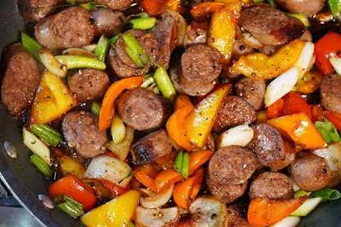 Amazing Sausages With Peppers | CaribbeanPot.com