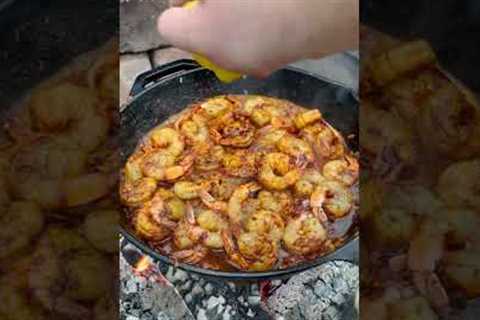 Spanish Garlic Shrimp Recipe | Over The Fire Cooking by Derek Wolf
