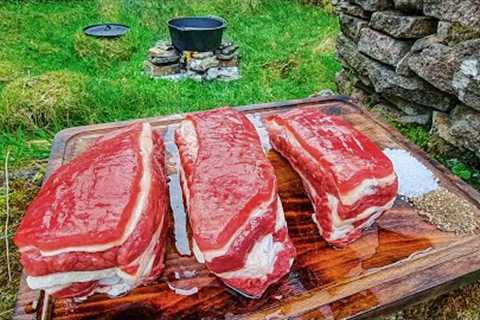 Beef Short Ribs cooked for hours🔥🔥 ASMR style! Relaxing cooking in the nature