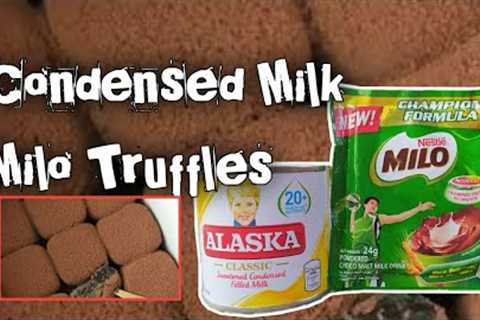 Condensed Milk Milo Truffles Dessert | 2 Ingredients Only
