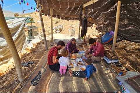 Nomads Cook Lunch in Their Newly Built Oven: Culinary Traditions of Nomadic and Tribal Life 🍽️🏕️