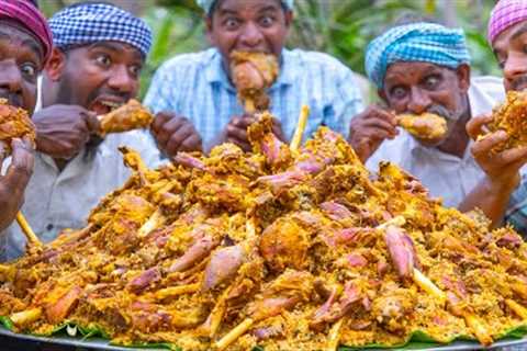 NALLI BIRYANI | Mutton Biryani Recipe Cooking in Village | Mutton Bone Marrow | Lamb Shanks Recipe