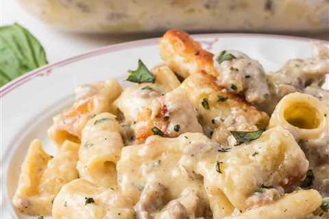 Sausage Alfredo Rigatoni