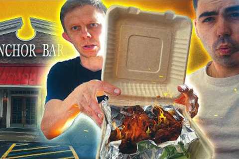 Trying Buffalo Anchor Bar''s Extreme Heat Wings! | Spicy Food Challenge