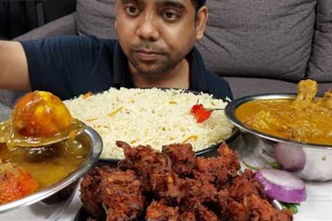 Chicken Jhol and Egg Dum Mukbang Asmr