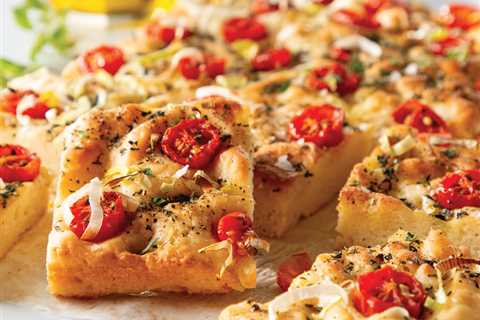 Gluten-Free Tomato and Leek Focaccia