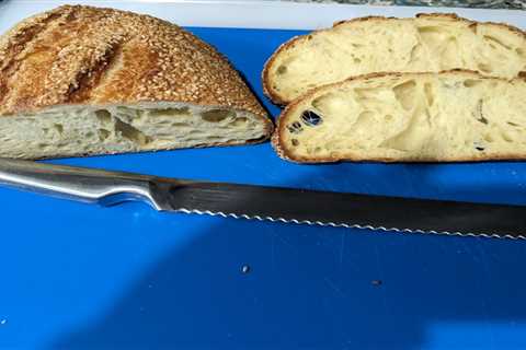 This semolina bread is just about a perfect sandwich bread.