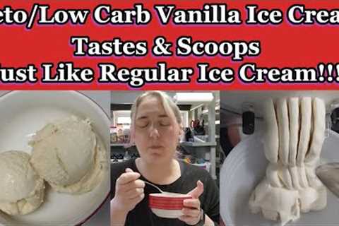 The Best Keto Vanilla Bean Ice Cream 2.0 | My First Recipe, Upgraded | Lower Carb & Just as..
