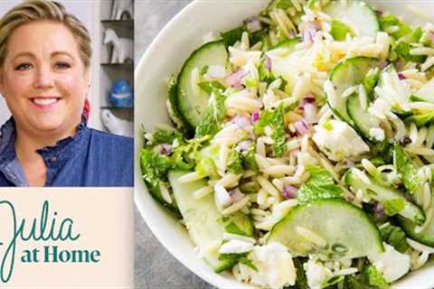 How to Make Easy Feta Pasta Salad | Julia at Home