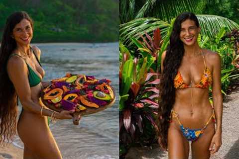 What I Ate Today 🍓 FullyRaw Vegan 18-Years 🌺 Sweet Summer Moments, Gardening, Juicing &..