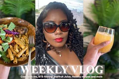 WEEKLY VLOG | Cook With Me, Raw Vegan Recipes, Running Errands, BTS Filming and more✨