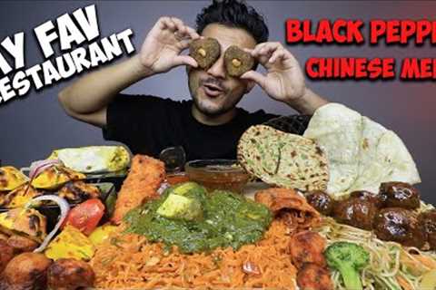BLACK PEPPER''S HAKKA NOODLES, CHILLI FRIED RICE, MANCHURIAN, SPRING ROLL, PANEER TIIKA, SAAG PANEER