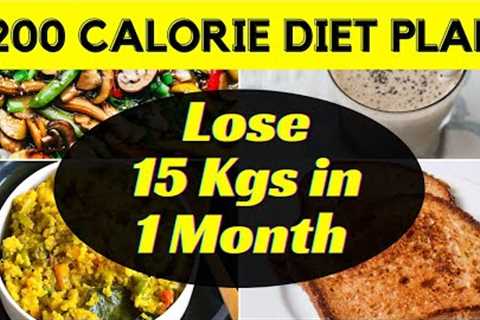 1200 Calorie Indian Diet Plan to Lose Weight Fast 15 Kgs | Full Day Diet Plan for Weight Loss