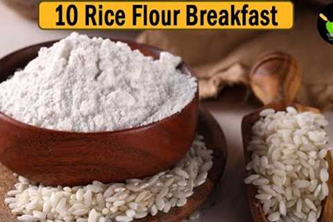 10 Rice Flour Breakfast Recipes | Quick & Easy Breakfast Recipes | South Indian Breakfast..