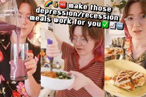 What I eat when I have no money and/or motivation to cook 🤠🌱 (vegan)