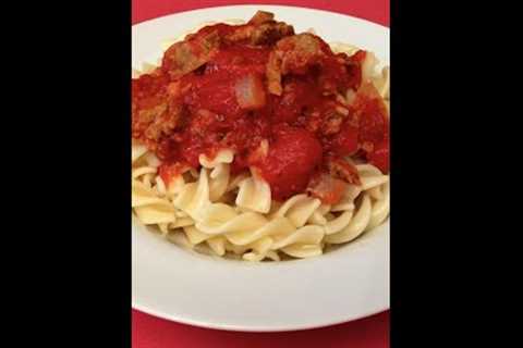 #veganpasta #veganmeat #vegansauce 🍅🍝😍 Vegan Sauce Recipe in Comment Section 👉
