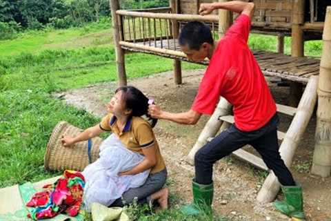 Pick up banana leaves to sell, bad guys destroy, chase from the farm / Survive Alone | Linh''s Life