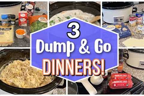 3 Easy Crockpot Dinner Ideas | Dump and Go Slow Cooker Recipes