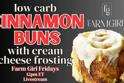 Low Carb Cinnamon Buns with Cream Cheese Frosting 🧁 FULL Keto Friendly Recipe Included!