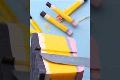 Chocolates with a twist! Try these easy and cute Pencil Chocolates!  #shorts