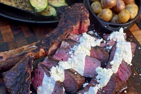 Gorgonzola and Roasted Garlic Sauce for Steaks, Beef Roasts, and Burgers