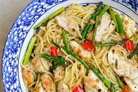 Lemon Chicken Asparagus Spaghetti