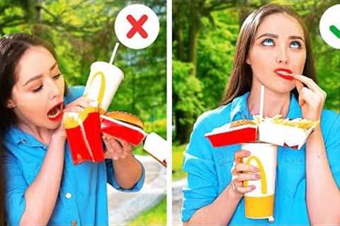 Genius FOOD HACKS For Clumsy People || Kitchen Tricks You''ll Love!