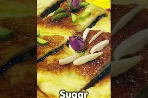 Cooking #omelette with #sugar! The sweet breakfast #shorts
