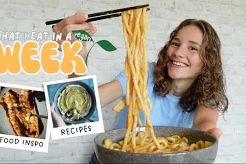 What I eat in a week as a VEGAN🌱🧐 realistic recipes & food inspo