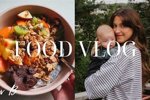 What I Eat In A Day with a New Baby! (Plant-Based)