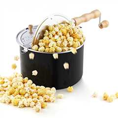 How to season popcorn in a homemade popcorn maker?