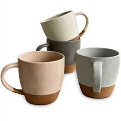 How to properly handle a ceramic coffee mug set?