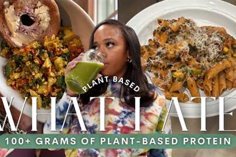 what I eat in a day vegan | 100+ grams of plant based  protein in a day |(sweet greens vegan)
