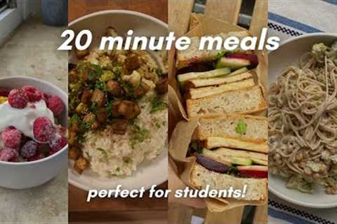what i eat in a *busy* week (as a vegan uni student)