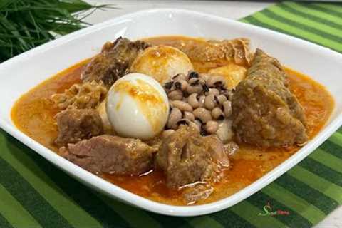 How To Make The Authentic Ghana Peanut Butter Soup Without Tomato Paste | Groundnut Soup