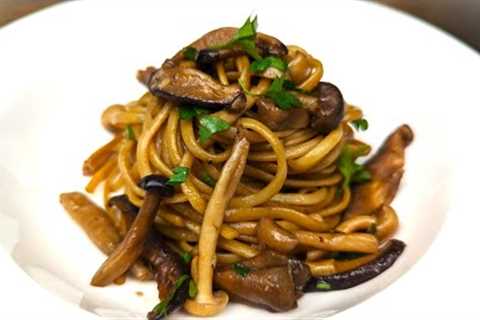 EASY RECIPE | Date Night | Better Than Meat Mushrooms (Vegan Option) #pasta #japanesefood #recipe