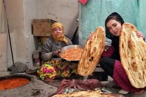 Secrets of baking tandoori bread in the style of villagers/nomads.