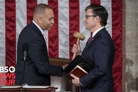 WATCH: House Democratic Leader Jeffries delivers remarks after Republicans appoint new speaker