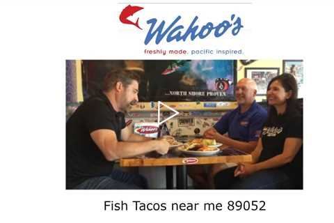 Fish Tacos near me 89052 - Wahoo's Tacos Restaurant - Good Food Games & Drinks