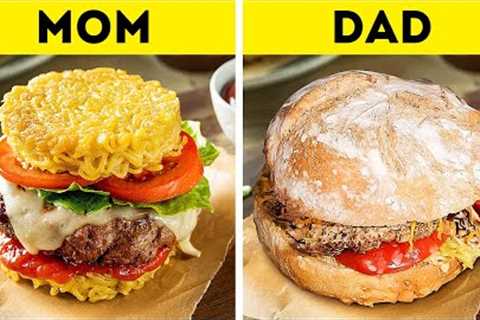 Mom VS Dad 👩‍🍳 Delicious Recipes For The Whole Family