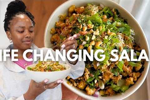 I Could Eat This Salad Every Day | Healthy Vegan Lunch Idea, High Protein and High Fiber