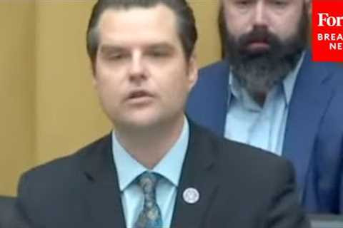 Matt Gaetz Makes ''Painful Admission'' To Major Biden DOJ Official